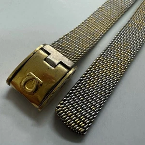 Original Omega 6021 Vintage Damen vergoldetes Mesh Uhrenarmband 9mm #B375 - Bild 1 von 10