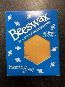 Hearth Song BEESWAX SHEETS for Candle Decorating 24 Sheets /18 Colors NEW W/ Ins - Picture 1 of 6