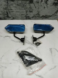 Side Mirrors F1 New Carbon Fiber Look 2 Pcs For RAV4 Miata MX5,Mazda3 RX7/SXE10 - Foto 1 di 11