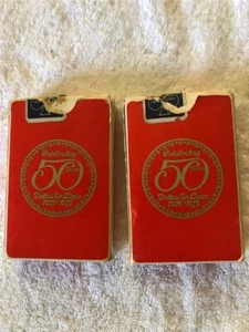 Delta Airlines Celebrating 50th Anniversary Playing Card Desks Two Decks - Picture 1 of 1