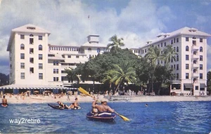 Postkarte HI Honolulu The Moana Hotel Waikiki Strand Hawaii - Bild 1 von 2