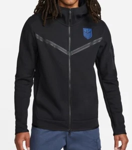 Nike Sportswear Tech Fleece Full Zip Hoodie Team USA Black Size XL DH4773-010 - Picture 1 of 8