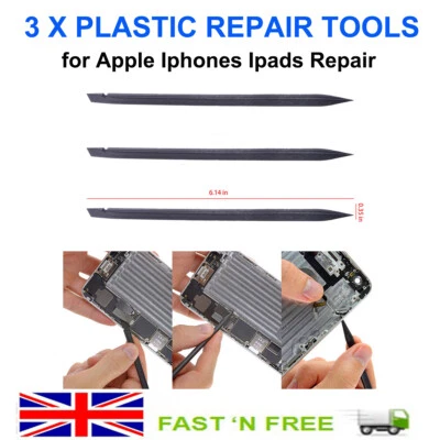 3 PCS NYLON PLASTIC SPUDGER OPENING REPAIR BAR TOOL FOR IPHONE IPAD MOTHERBOARD - Image 1 of 2