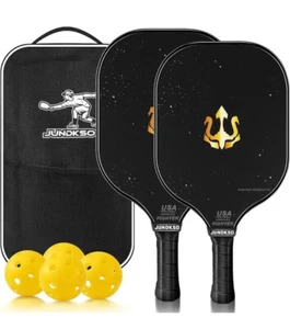 Pickleball Paddel 2er Set Kohlefaser Graphit Oberfläche Pickleball Paddel  - Bild 1 von 6