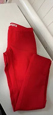 Новый без ЯРЛЫКОВ Cluny дизайнер красный морковь платье брюки размер 4 хлопок бизнес офис - Изображение 1 из 4