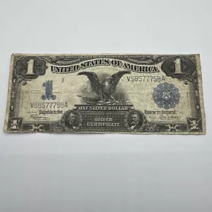 USA UNITED STATES 1 DOLLAR 1899 SILBER ZERTIFIKAT Fair Condition - Bild 1 von 22