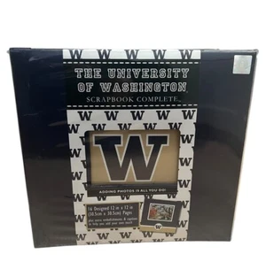 Álbum de recortes Tapestry CR Gibson UW University Of Washington Huskies College - Imagen 1 de 9