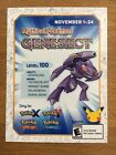 Pokémon 20th Anniversary Genesect pour carte XY/ORAS GameStop événement inutilisée