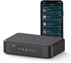 S10+ AirPlay Audio Receiver,with SPDIF Out,WiFi & Bluetooth Music Streamer,Str - Picture 1 of 6