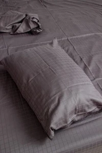 bed sheets organic 100% cotton Turkish jacquard  queen size - Picture 1 of 6