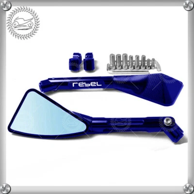 Espejo retrovisor CNC para moto Honda Rebel 250 300 450 500 1100 Foto 1 de 4