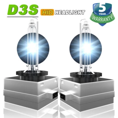 Front HID Headlight Bulbs For Ford Escape 2013-2017 Low Beam 6000K WHITE Qty 2 - Изображение 1 из 4