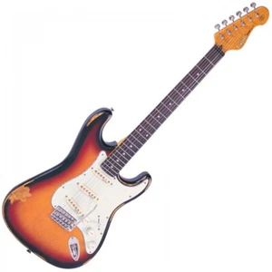 Vintage Guitars Icon V6 Electric Guitar - Distressed Sunburst - Picture 1 of 2