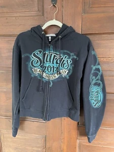 Sudadera con Capucha Sturgis 2014 Black Hills Motocicleta Rally Cremallera Para Mujer’s M - Imagen 1 de 8
