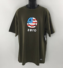 Loser Machine Company x Zero Men T Shirt Military Green American Smiley Sz XL