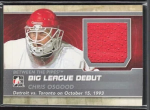 2012-13 ITG Between The Pipes #BL-02 Chris Osgood Big League Debut Jersey - Picture 1 of 2