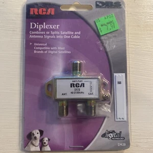 RCA DBS D920 2-Way Satellite Diplexer with DC Pass Through Vintage 1999 - Picture 1 of 2