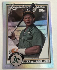 2023 Topps Series 2 RICKEY HENDERSON Legends Of The Game Insert #LG-12 Oakland