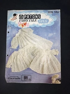 Vintage Baby Dress & Jacket Pattern | Patons Fairytale 1176 | Original Leaflet - Picture 1 of 3