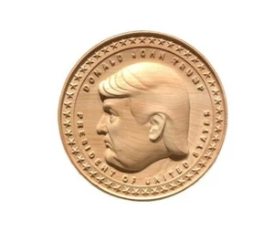Donald John Trump Hardwood Wall Plaque. - Picture 1 of 6