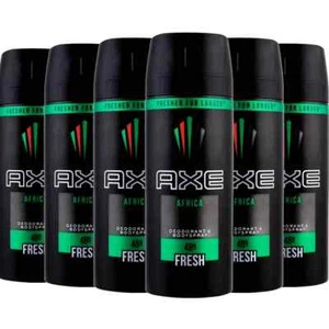 Axe Men Deodorant Body Spray 48H fresh Africa Fragrance 150ML/5.07FL OZ (6 pack) - Picture 1 of 9