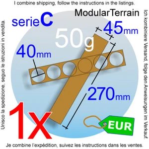 Movement Tray 1x6 6x1 (C 5mm) 40mm Round Base Bandeja De Movimiento War Hammer - Imagen 1 de 7
