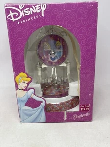 Disney Princess Glass Domed Anniversary Clock Cinderella and Friends - Picture 1 of 5