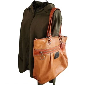 COACH Poppy Liquid Glam Limited Edition Orange Vintage W/ Dust Bag - Picture 1 of 7