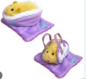 Zhu Zhu Pets Hamstertrage, Bett & Decke - Lila - Bild 1 von 6
