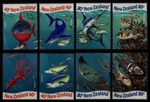 Nuova Zelanda 1998 - Michel n. 1711-1718 ** - MNH - singolo - Pesci / Fish - Foto 1 di 1