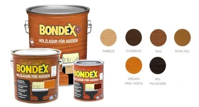 BEULE Bondex Holzlasur für Aussen 6,5L Holzschutzlasur Holz Lasur Farbwahl - Bild 1 von 4