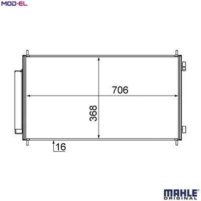 CONDENSER AIR CONDITIONING AC 719 000S FOR HONDA CR-V/III/SUV/Mk/IV 2.4L 4cyl - Image 1 of 4