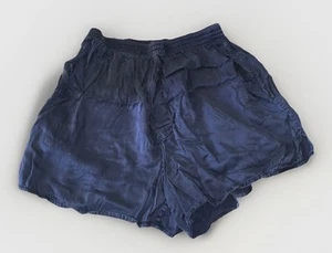 Luxury Silk Pajama Shorts Blue Women’s SIZE LARGE - Picture 1 of 5
