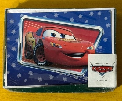 Disney Pixar CARS Lightning McQueen 10 Pack Christmas Cards - Image 1 of 3