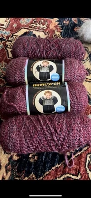 Lion Brand Yarn Homespun lot of 4 - Image 1 of 4