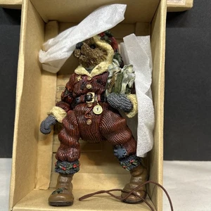 Boyds Bär Nikolaus Onkel Nick Grizberg Schuhkarton Bär Resin Figur - Bild 1 von 16