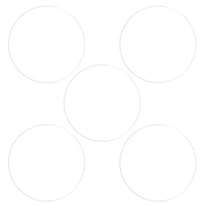 5 pièces 33 mm TPU souple anti-rayures HD transparent rond montre protecteurs d'écran en verre - Photo 1 sur 7