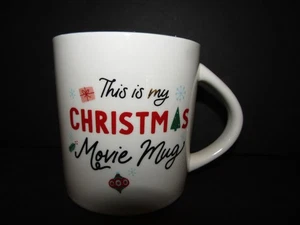 WONDERSHOP at Target THIS IS MY CHRISTMAS MOVIE MUG Stoneware GREEN INSIDE 4"Mug - Picture 1 of 6