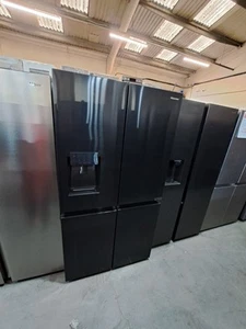 HISENSE PureFlat RQ760N4SBFE American-Style Smart Fridge Freezer - Black Stainle - Picture 1 of 9