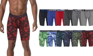 Russell Mens Boxer Briefs 8-Pack RANDOM STYLES and COLORS - Picture 1 of 13