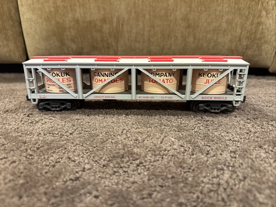 K-Line K-90012 O Gauge KCC Exclusive Keokuk Canning Company Vat Car - Image 1 of 4
