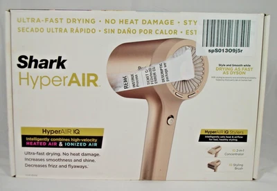 Shark HD112 Blow Dryer HyperAIR Fast-Drying with IQ 2-in-1 Concentrator, NOB - Image 1 of 4