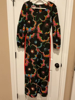 Maxi Vestido Hippie Halloween De Colección Kay Windsor Años 70 Aprox Para Mujer XS-S Foto 1 de 4