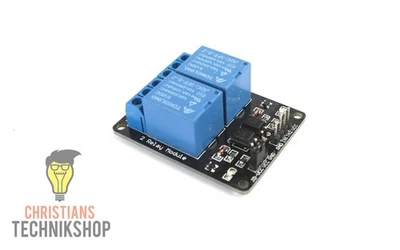 2-Kanal 5V Relay / Relais Modul 10A - 250VAC - Bild 1 von 4