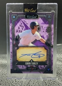 Gavin Turley 2024 WILD CARD 5 CARD DRAW AUTOGRAPH # /4 AUTO PURPLE Oregon State - Picture 1 of 3