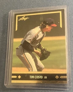 1991 GOLD LEAF ROOKIES #BC18 TIM COSTO CARD, 1 UNGEÖFFNET & 1 OPEN LEAF PACK LOT - Bild 1 von 3