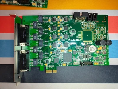Lynx AES16E - 16 channel 24 bit/192KHZ Digital I/O PCI Express Card + breakout  - Image 1 of 3