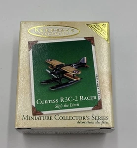 2003 Hallmark Keepsake Mini Ornament 1925 Curtiss R3C-2 Racer Pontoon Airplane - Picture 1 of 3