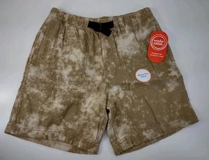 Wonder Nation Boys Buckle Up Shorts Size L (10-12) Beige Above The Knee NWT - Picture 1 of 8