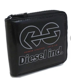 Diesel Men Used only once Zipper Folding Wallet Almost unused Luxury Compact ITA - Picture 1 of 4
